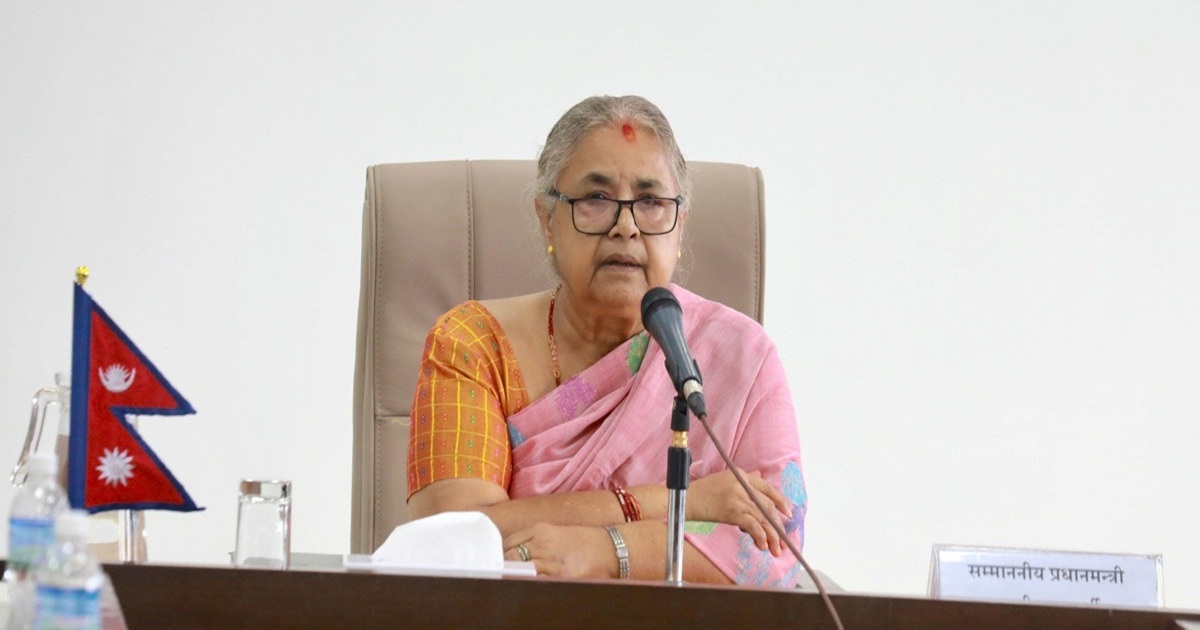 राष्ट्रलाई सम्बोधन गर्दै प्रधानमन्त्री कार्की