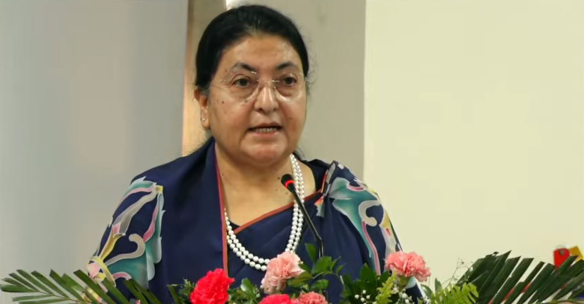 पूर्वराष्ट्रपति भण्डारीद्वारा राष्ट्रिय एकता दिवसको शुभकामना